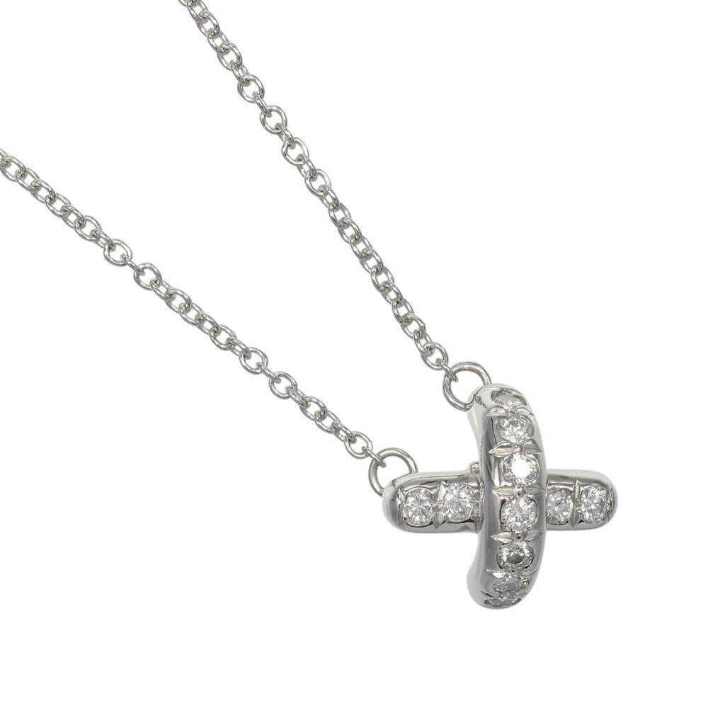 TIFFANY Silver Diamond Necklace
